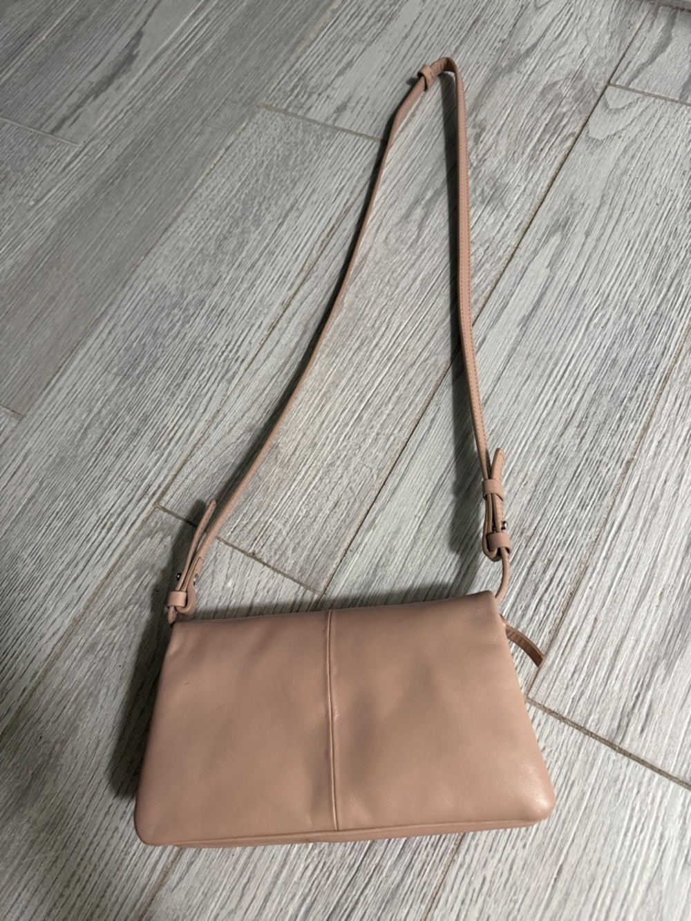 Zara Classic Nude Crossbody Bag